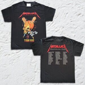 Metallica Damage Inc Tour Vintage Style Metal Graphic Unisex T-Shirt 166